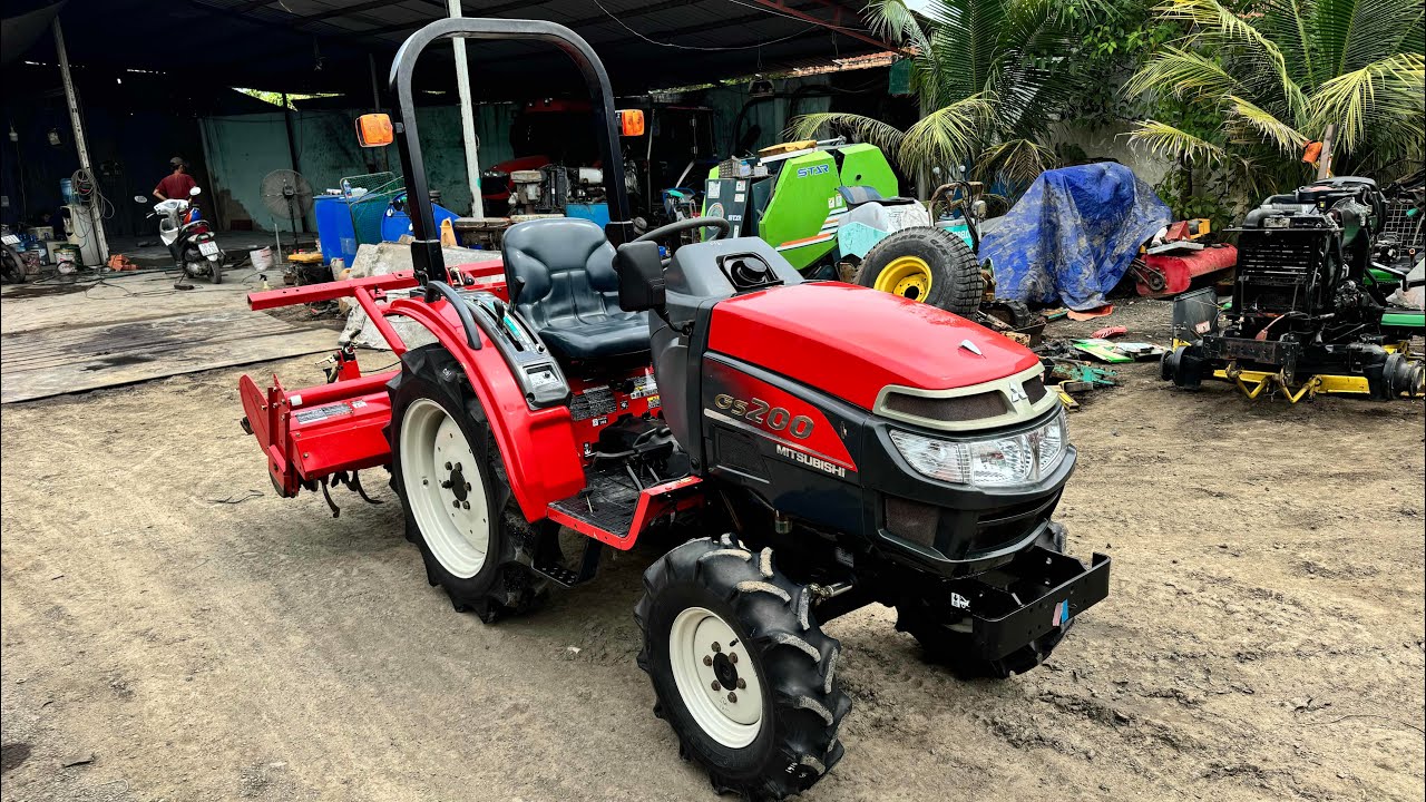 MÁY CÀY ĐỜI MỚI MITSUBISHI GS200 QUÁ ĐẸP ( Số Cơ Ben Cơ Trợ Lực Lái) 📲093.789.2345