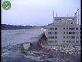 New shocking Japan tsunami footage - Awesome force of tsunami sweeping town away