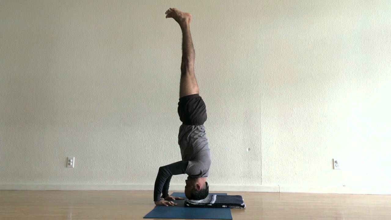 Sirsasana 2 transition from Prasarita Padottanasana YouTube