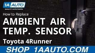 Shop for new auto parts at 1aauto.com
http://1aau.to/c/201/e/ambient-air-temperature-sensor in the video, 1a
shows how to remove and replace a broken, d...