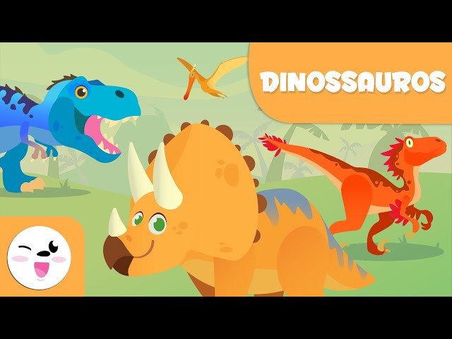 Contando o jogo infantil de dinossauros variados dos desenhos
