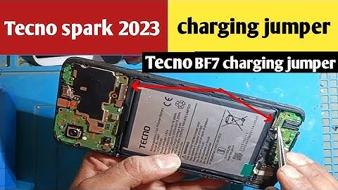 Tecno spark 2023 charging jumper | techno BF 7 charging ways