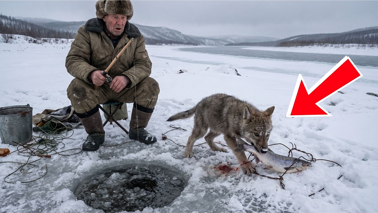 Голодный волчонок утащил улов рыбака... То, что старик нашел в тайге, разобьет вам сердце