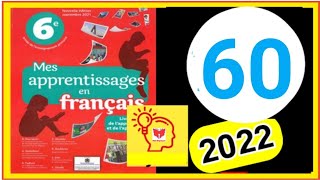 mes apprentissages en français 6 p 60 ?lexique? 2022