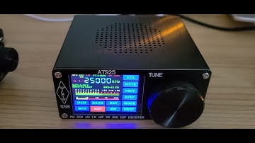 WWV 25 MHz Shortwave on the ATS-25 DSP receiver and MLA 30 loop antenna