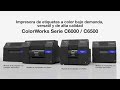 Impresoras de Etiquetas Epson ColorWorks C6000 y C6500