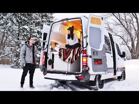 SURVIVING WINTER VAN LIFE // preparing our van for the cold