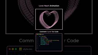 Create a Love Heart Animation with HTML & CSS ❤️ | Coding Tutorial #html #coding  #programming