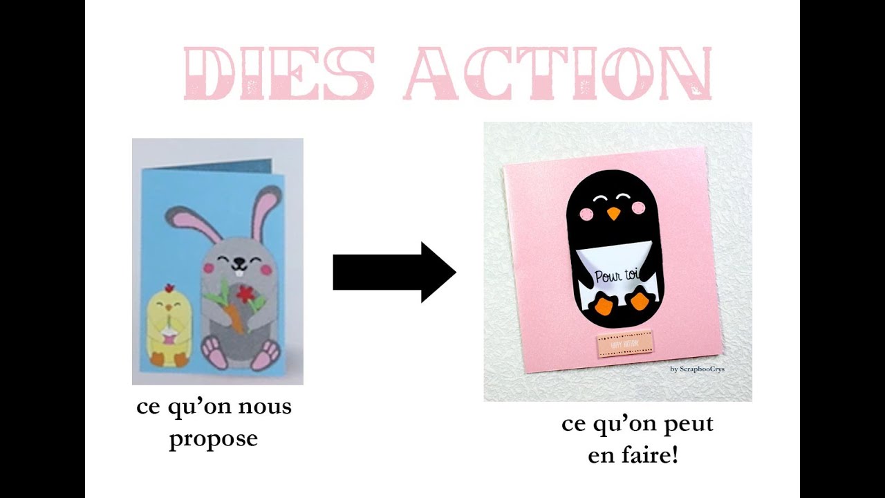 ASTUCE SCRAP : détourner des dies ACTION 😍 trop facile!