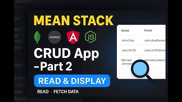 MEAN Stack CRUD App - Part 2 | Read & Display Data in Angular