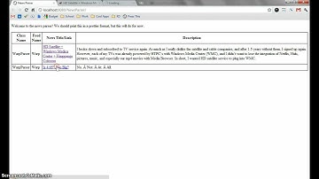 Web News Parser in Java