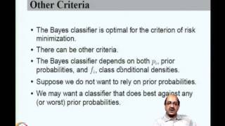 Mod-02 Lec-04 Estimating Bayes Error; Minimax and Neymann-Pearson classifiers