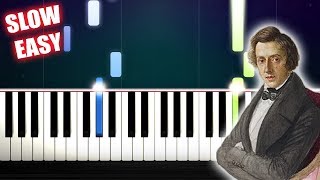 Chopin - Nocturne Op. 9 No. 2 - SLOW EASY Piano Tutorial by PlutaX