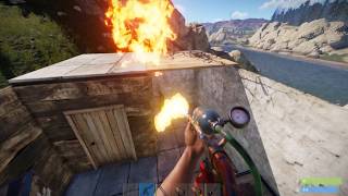 Rust - Flamethrower kill & raid