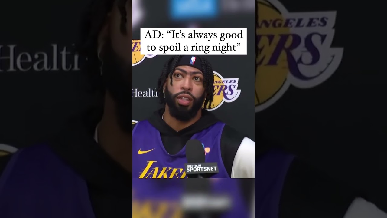 Anthony Davis on Lakers vs. Warriors: 'It's Always Good to Spoil a