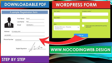 [free] Creating PDF from a WordPress form - Step by Step Tutorial