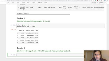 Exercise Solutions - Selecting Subsets of Data from DataFrames with iloc