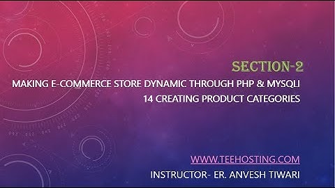 14 Creating Product Categories E Commerce Website In PHP MYSQL BOOTSTRAP