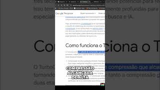 Aumente Sua IA: Compressão TurboQuant e Busca Vetorial Reveladas! #shorts