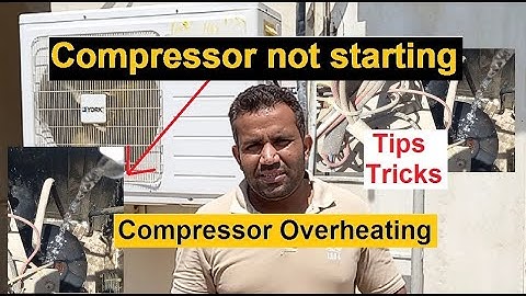 air conditioner compressor overheat solution & trapping problem  | easy tricks | in Urdu/Hindi