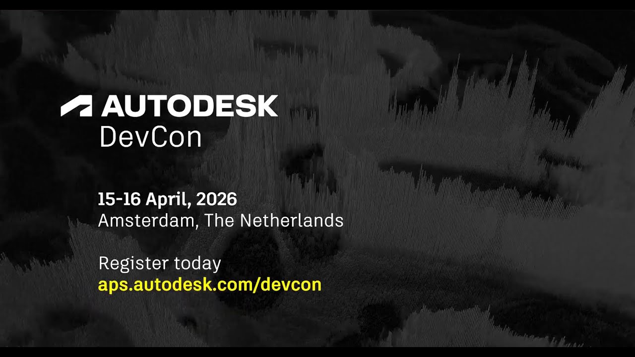 Don't miss Autodesk DevCon, April 15-16, 2026! - YouTube