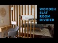 How to Make a Wooden Slat Room Divider