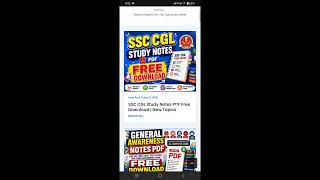 SSC CGL Exam 2026 Study Materials, FREE Download #ssccgl #governmentjobpreparation #ssc #sscnotes
