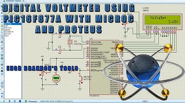 Create a Digital Voltmeter Using PIC16F877A – Full Tutorial