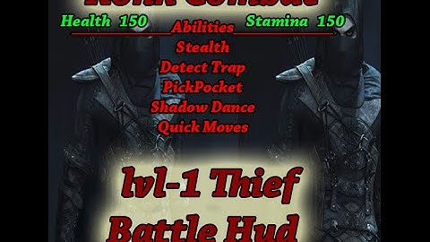 Konk Combat System Thief Lvl 1 Battle Hud