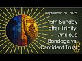 Sept. 28, 2025 15th Sunday after Trinity Worship