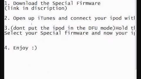 How to Downgrade ipod touch 3g 2g mc modell from 4.0 to 3.1.2