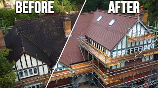 This MEGA ROOF STEAM CLEANING TRANSFORMATION is INSANE!