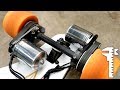 DIY 12s Monster Electric Skateboard Power-sliding and Drag Racing