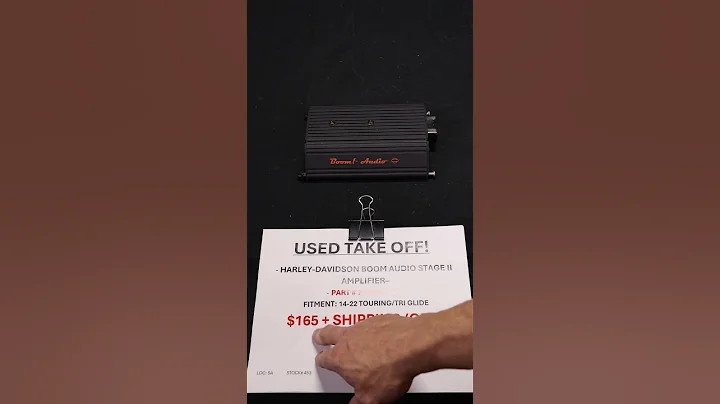 Harley-Davidson Boom! Audio Stage II Amplifier | 14-22 Touring/Tri Glide | Stock# 453