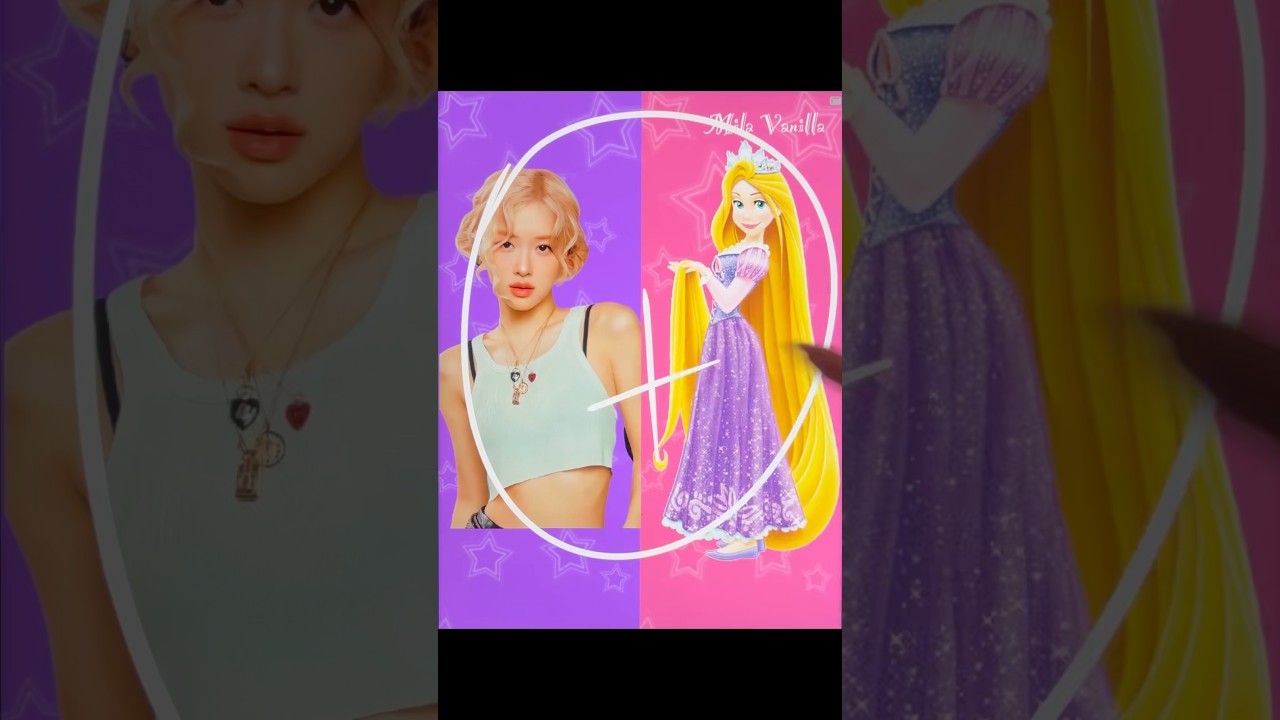 RÓSE turned into Rapunzel #glowup #transformation #mixingcharacters #rose #apt