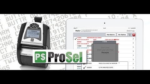 Mobile Barcode Printing - Print Receipts With This iPad App - ProSel and Zebra
