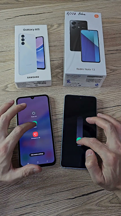 Samsung Galaxy A15 vs Redmi Note 13