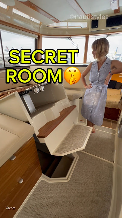 Panic Room on a Yacht?😳🤯 ⬆️Full Tour▶️⬆️#yachts #boats