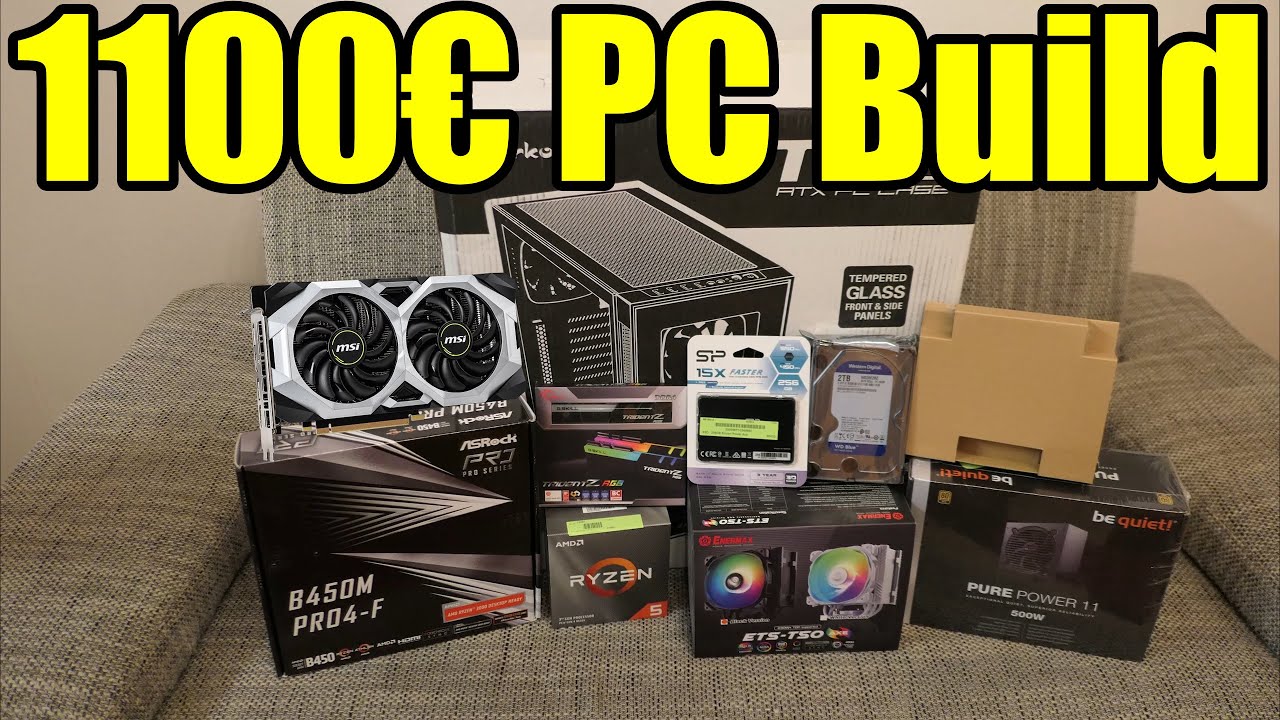 1100€ PC Build (R5 3600 - 16GB RAM - RTX 2070) - Computer 46 [4K] - YouTube