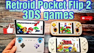 Retroid Pocket Flip 2 testing 3DS games I  Citra Antutu better performance