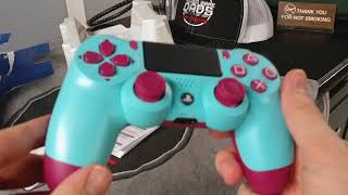 REUPLOAD: Unboxing!!!! Berry blue DualShock 4 controller