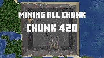 Mining all the chunks in Minecraft    (Chunk 420) in 1 Minute