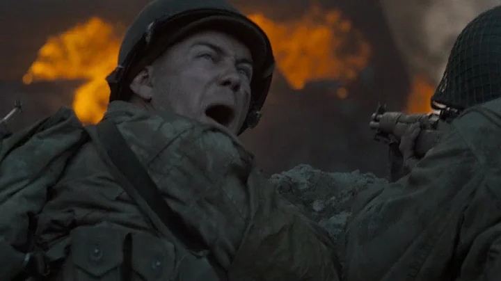 Saving Private Ryan: burning Nazis - clearing bunkers with flame thrower (don't shoot let them burn)