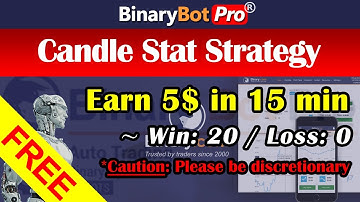 Binary Bot | Candle Stat Strategy | Free Download (2020)