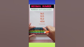Decimal Numbers | Addition and Subtraction | Learning Abacus #abacusaddistion #maths magic
