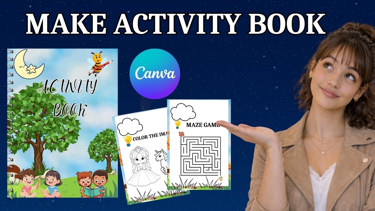 How to Make a Kids Activity Book in Canva | Easy Canva Tutorial for Etsy & Amazon KDP