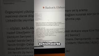 Yapay Zeka Ile Uygun İşi Bul