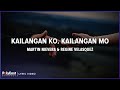 Martin Nievera &amp; Regine Velasquez - Kailangan Ko, Kailangan Mo (Lyric Video)