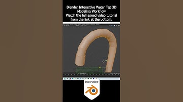 Blender Interactive Water Tap 3D Modeling Workflow #blender #watertap #3dmodeling #tutorial #demo
