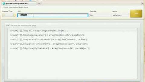 DooPHP Sitemap Generator